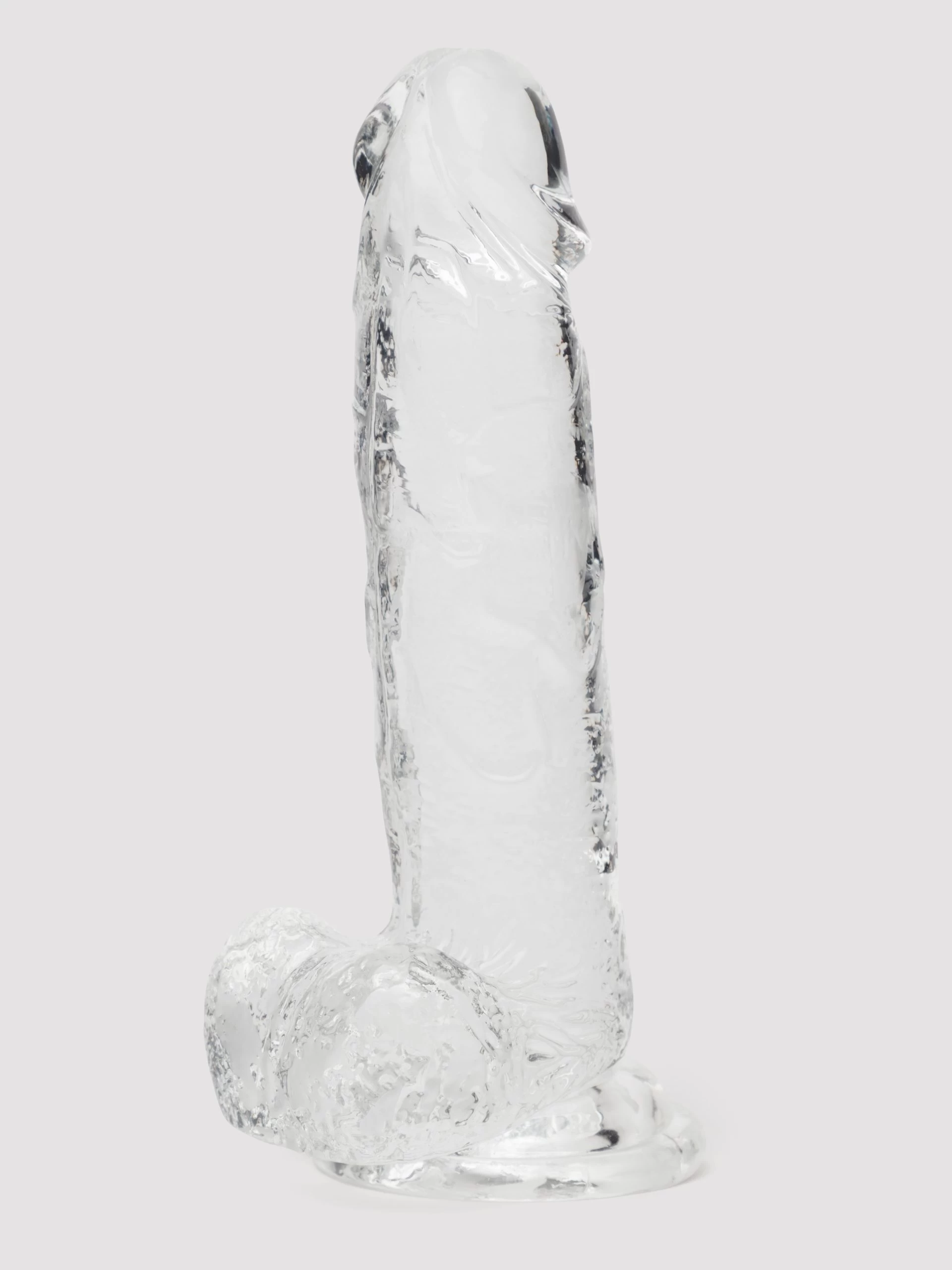 Lovehoney Enjoy Clear Dildo With Balls 8 Inch 2 Lovehoney Enjoy Clear Dildo With Balls 8 Inch