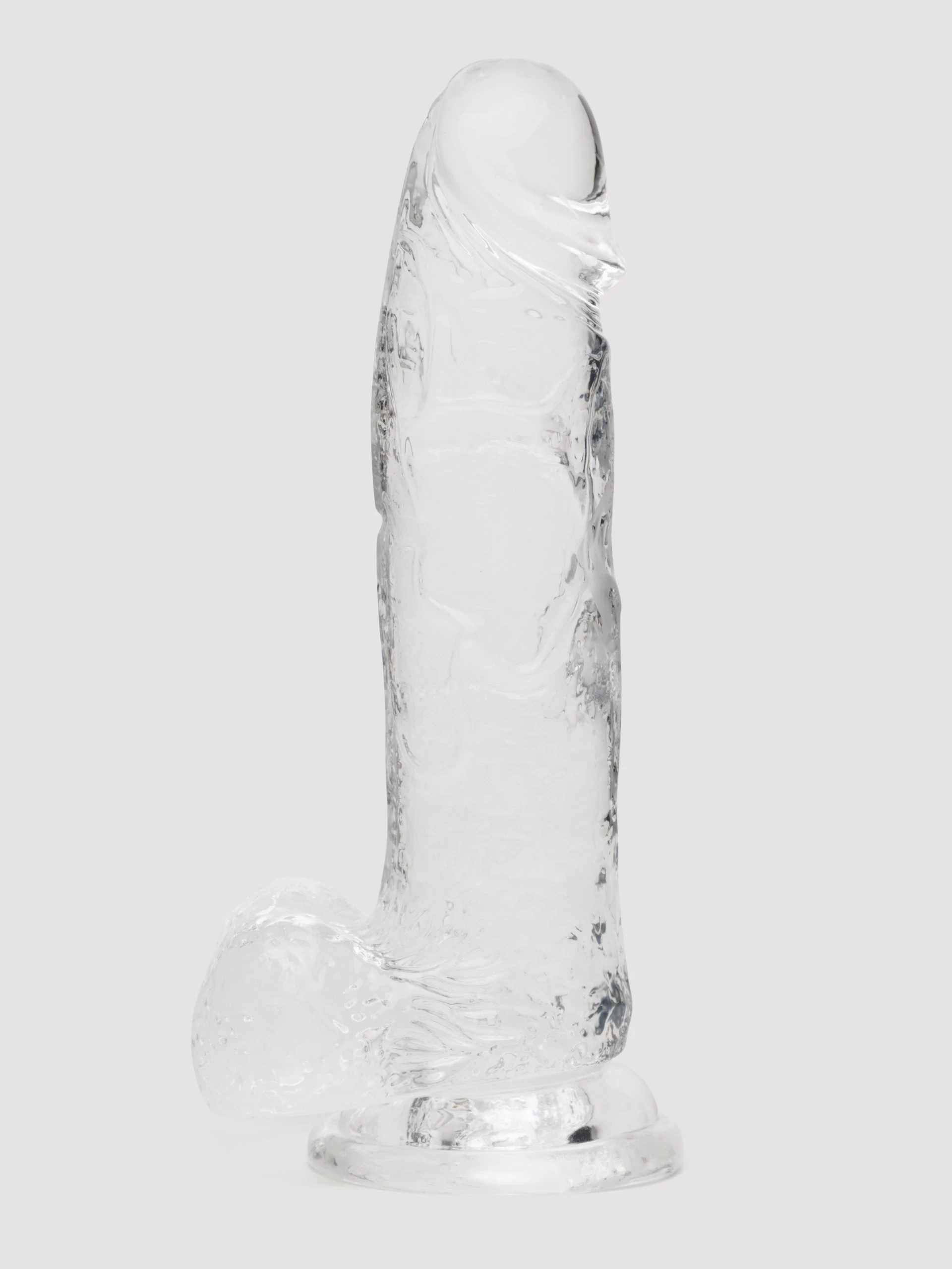 Lovehoney Enjoy Clear Dildo With Balls 8 Inch 3 Lovehoney Enjoy Clear Dildo With Balls 8 Inch - Image 2