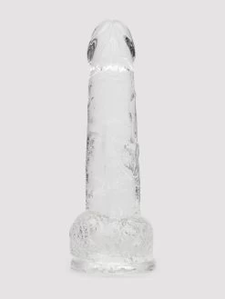 Lovehoney Enjoy Clear Dildo With Balls 8 Inch 10 Lovehoney Enjoy Clear Dildo With Balls 8 Inch -Online Sex toys shop 86116 a48311 clear 002 1
