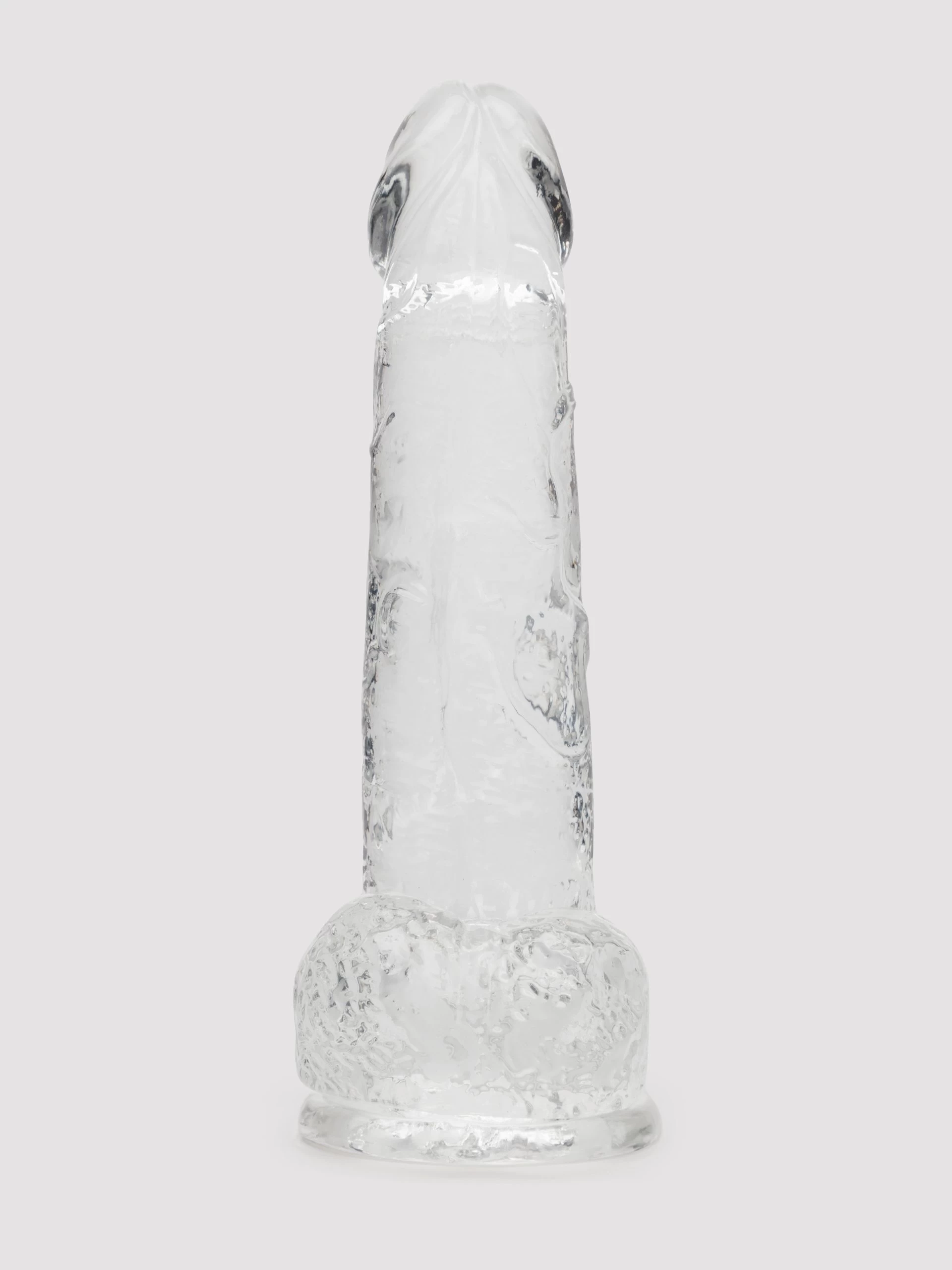 Lovehoney Enjoy Clear Dildo With Balls 8 Inch 4 Lovehoney Enjoy Clear Dildo With Balls 8 Inch - Image 3