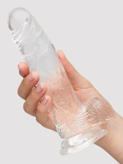 Lovehoney Enjoy Clear Dildo With Balls 8 Inch 12 Lovehoney Enjoy Clear Dildo With Balls 8 Inch -Online Sex toys shop 86116 a48311 clear 004 1