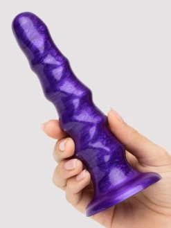 Lovehoney New Wave Metallic Wavy Textured Dildo 6.5 Inch 11 Lovehoney New Wave Metallic Wavy Textured Dildo 6.5 Inch -Online Sex toys shop 86129 a48322 purple 003