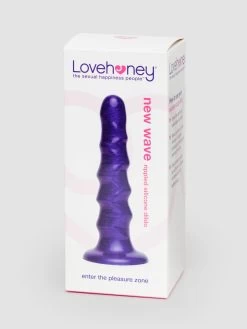 Lovehoney New Wave Metallic Wavy Textured Dildo 6.5 Inch 13 Lovehoney New Wave Metallic Wavy Textured Dildo 6.5 Inch -Online Sex toys shop 86129 a48322 purple 005