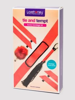 Lovehoney Tie And Tempt Luxury Bondage Kit (7 Pieces) 15 Lovehoney Tie And Tempt Luxury Bondage Kit (7 Pieces) -Online Sex toys shop 86263 a48435 red 006 1