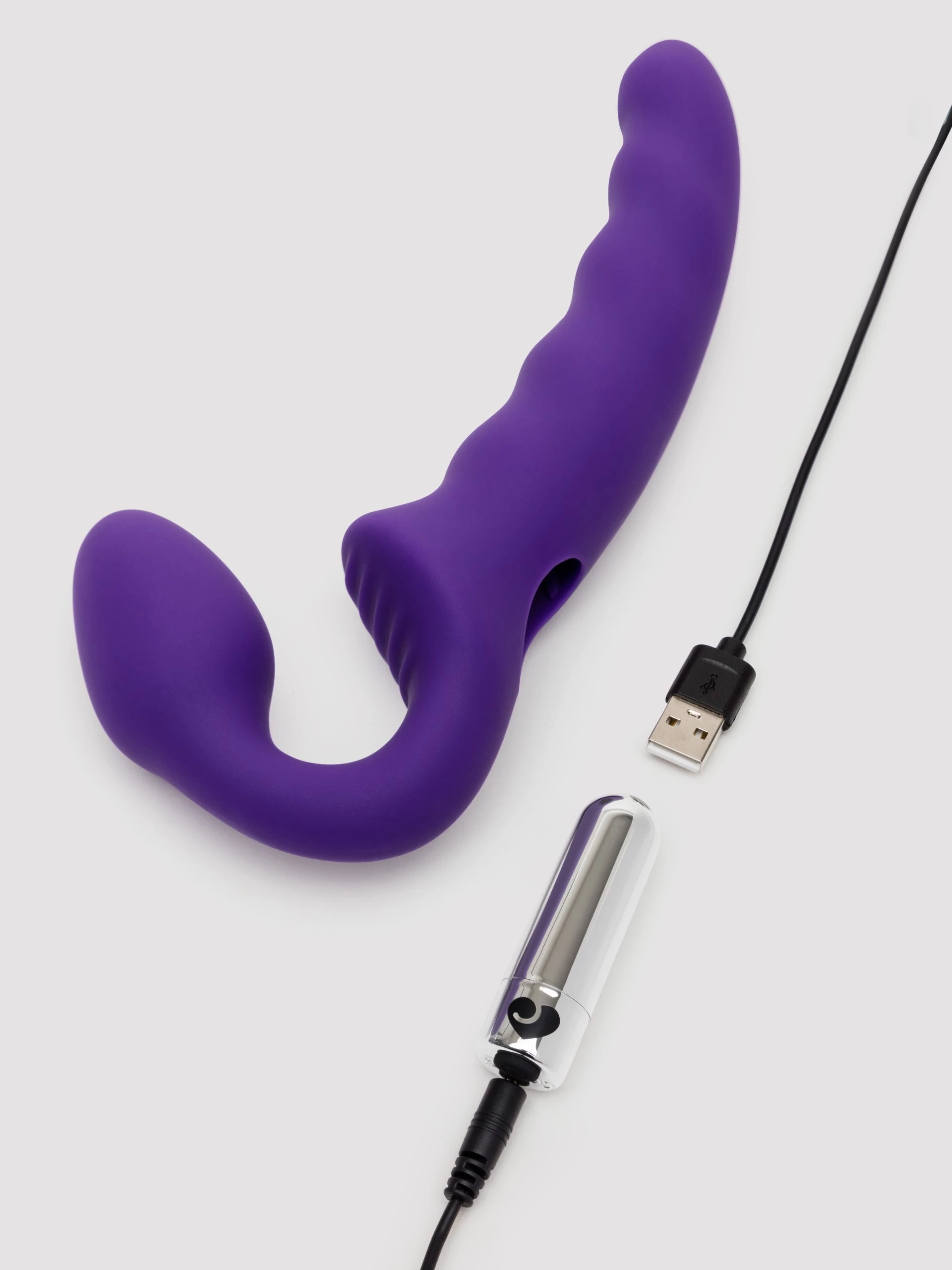 Lovehoney Deep Dive Posable Rechargeable Vibrating Strapless Strap-On 6 Lovehoney Deep Dive Posable Rechargeable Vibrating Strapless Strap-On - Image 4