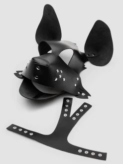 DOMINIX Deluxe Leather Puppy Play Hood -Online Sex toys shop 86383 a48536 black 004