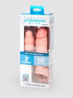 Fantasy X-Tensions 2 Extra Inch Silicone Penis Extender With Strap -Online Sex toys shop 86389 a48542 flesh pink 007