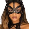 Leg Avenue Black Wet Look And Studs Cat Harness Mask -Online Sex toys shop 86423 a48572 black regular 000