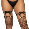 Leg Avenue Black Wet Look Bow Garters -Online Sex toys shop 86425 a48574 black regular 000