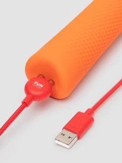 Fun Factory VIM Extra Quiet Silicone Wand Vibrator -Online Sex toys shop 86451 a48592 orange 003