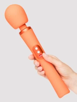 Fun Factory VIM Extra Quiet Silicone Wand Vibrator -Online Sex toys shop 86451 a48592 orange 004