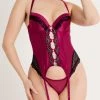 Lovehoney Satin Romance Purple Basque Set -Online Sex toys shop 86545 a48664 purple regular 000