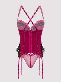 Lovehoney Satin Romance Purple Basque Set -Online Sex toys shop 86545 a48664 purple regular 007