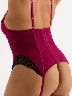 Lovehoney Plus Size Satin Romance Purple Basque Set -Online Sex toys shop 86548 a48664 purple x size 004