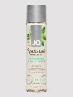 System JO Naturals Peppermint And Eucalyptus Massage Oil 4 Fl Oz