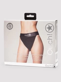 Ouch! Vibrating Open-Back Strap-On Panties -Online Sex toys shop 86846 a48893 black regular 005