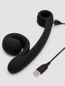 Snail Vibe Curve Rechargeable Extra Powerful Dual Vibrator -Online Sex toys shop 86896 a48942 black 003 1