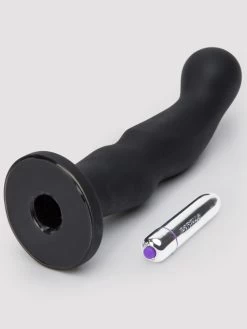Tantus Silicone P-Spot Anal Vibrator 7.5 Inch -Online Sex toys shop 9619 a9619 black 003